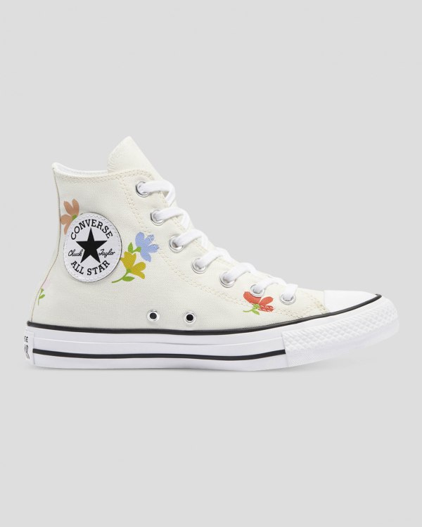 Converse Chuck Taylor All Star Garden Party Beige Sko Danmark - Converse Høje Sneakers Dame - 17246D